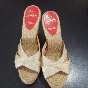 Christian Louboutin Weaved Wedges